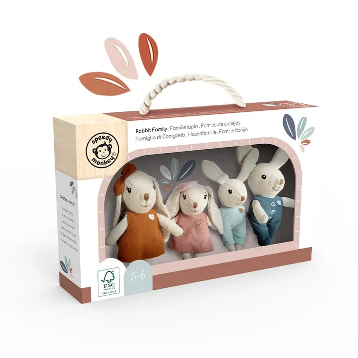 Rabbit Family Stuffed Toy Set