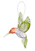 Red Throated Hummingbird Crystal Ornament