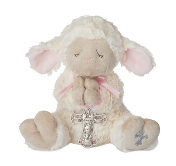 Serenity Lamb Girl Stuffed Animal