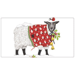 Christmas Sheep Dish Towel