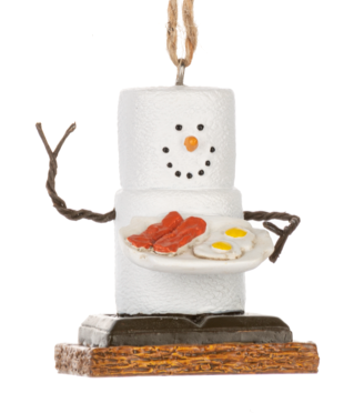 S'mores Bacon Eggs Breakfast Ornament 2024