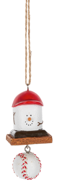 S'more Baseball Ornament 2026
