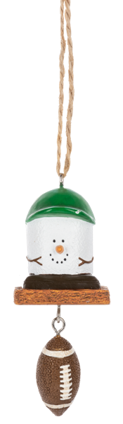 S'more Football Ornament 2026