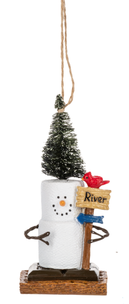 S'mores Outdoor River Ornament 2024