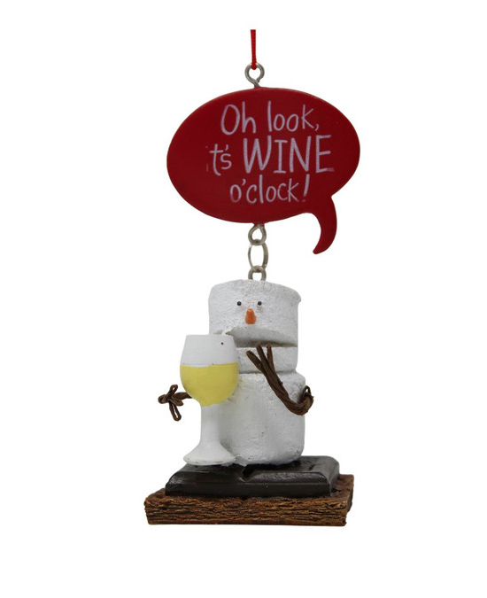 RETIRED S'mores Wine O'Clock Toasted Ornament