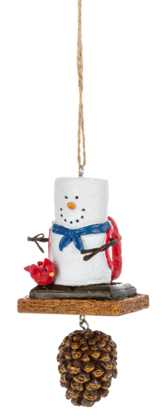 S'mores Woodland Pinecone Ornament 2024