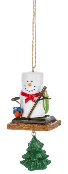 S'mores Woodland Pine Tree Ornament 2024