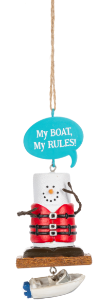 S'mores Boating Rules Ornament 2024