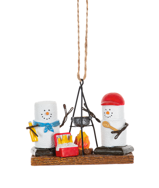 S'mores Campfire Couple Ornament