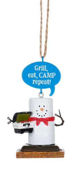 S'mores Cooking With Grill Ornament