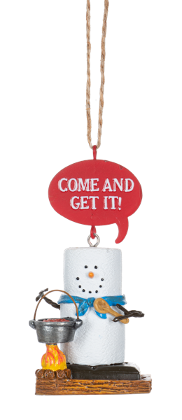S'mores Cooking on Fire Ornament