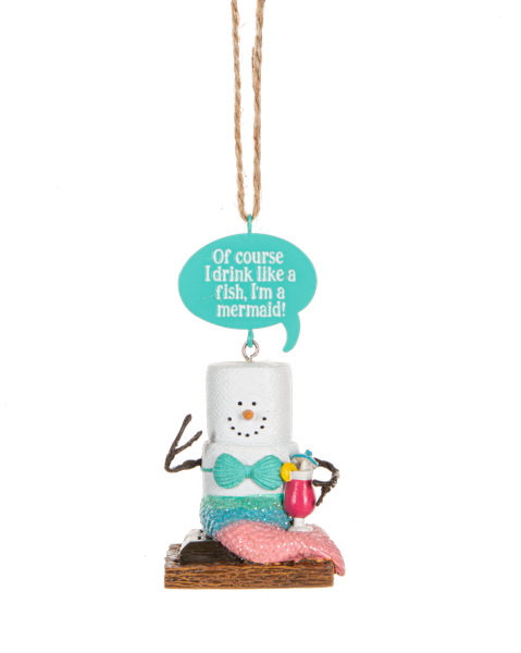 S'mores Like a Fish Ornament 2023