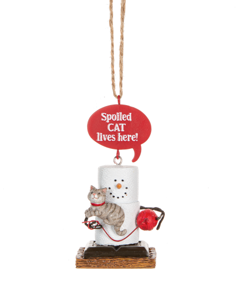 S'mores Spoiled Cat Ornament 2023