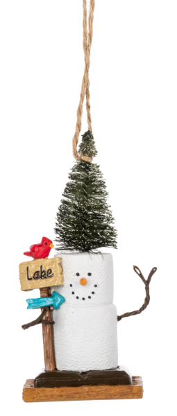 S'mores Outdoor Lake Ornament 2024