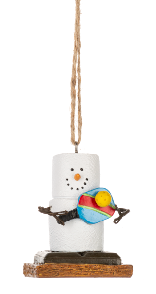 S'mores Pickle Ball Ornament 2024