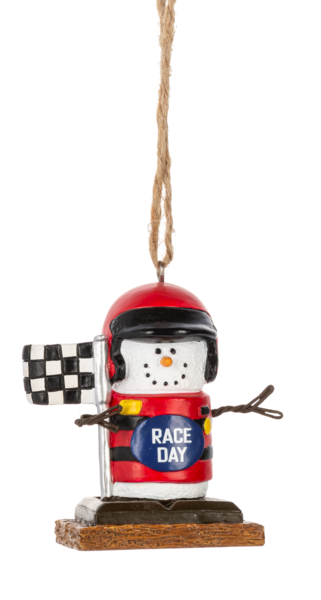 S'mores Race Car Driver Ornament 2024