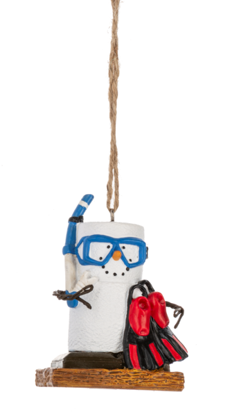 S'mores Snorkeling Ornament 2024