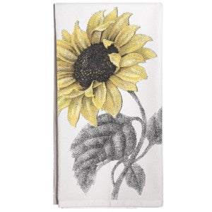 Vintage Sunflower Dish Towel