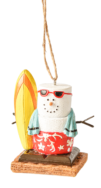 S'mores Ornaments Beach Couple