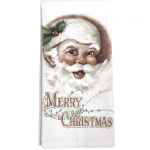 Old Time Santa Dish Towel