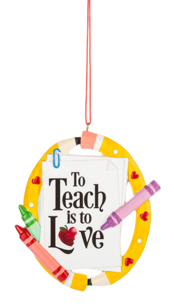 Teacher Crayon Ornament