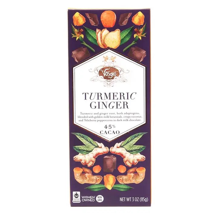 Ginger Turmeric Gourmet Milk Chocolate Bar