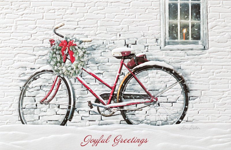 Christmas Bike Greeting Cards