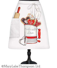 Sweet Heart Valentines Vintage Bistro Apron