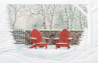 Snow Scene Christmas Card