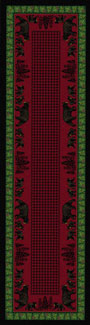 Rugs By American Dakota Bear Family Multi Color Runner Rug