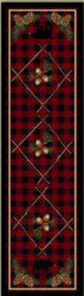 Rugs By American Dakota Deep Woods Red Log Cabin