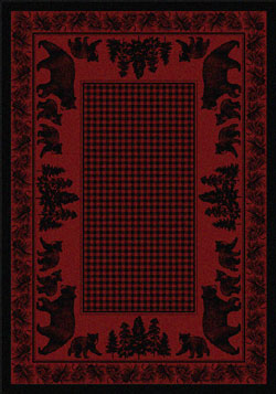 Rugs By American Dakota Bear Family Red National Park