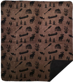 Denali Rustic Collection Taupe Camp Moose Cabin