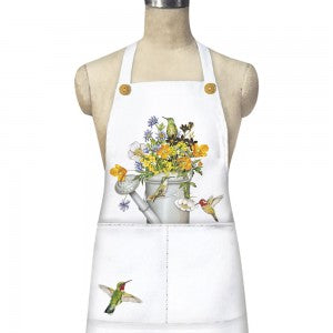 Hummingbird Flower Kitchen Apron