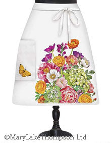 Mary Lake Thompson Country Flowers Bistro Apron