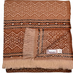 Nordic Wool Throw 56'' x 72'' Camel Color