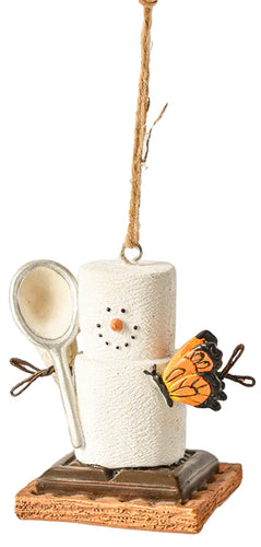 smores ornament butterfly catcher with net