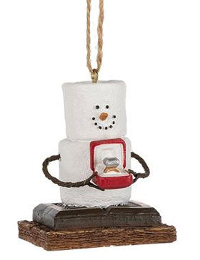 S'mores Original Snowman Engagement Ornament by Ganz