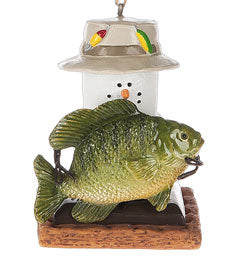 S'mores Original Fish Trophy Snowman Ornament
