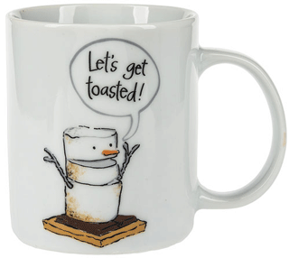 smores coffee mug lets get toasted
