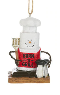 smores born to grill ornament