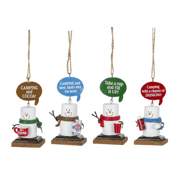 S'mores Camp Beverage Ornaments 2022