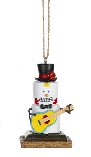 S'mores Guitar Day of the Dead Ornament