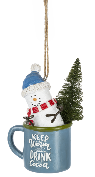 S'mores Keep Warm and Drink Cocoa Ornament