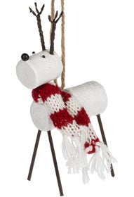 S'mores Original Reindeer Ornament Looks Like Marshmallows