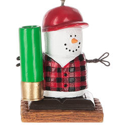 S'mores Original Hunting Shot Gun Shell Snowman Ornament
