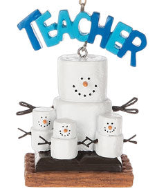 S'mores Original Teacher Appreciation Snowman Ornament
