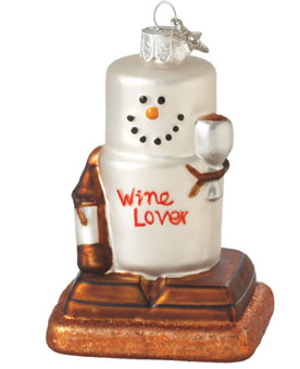 smores ornaments wine lover